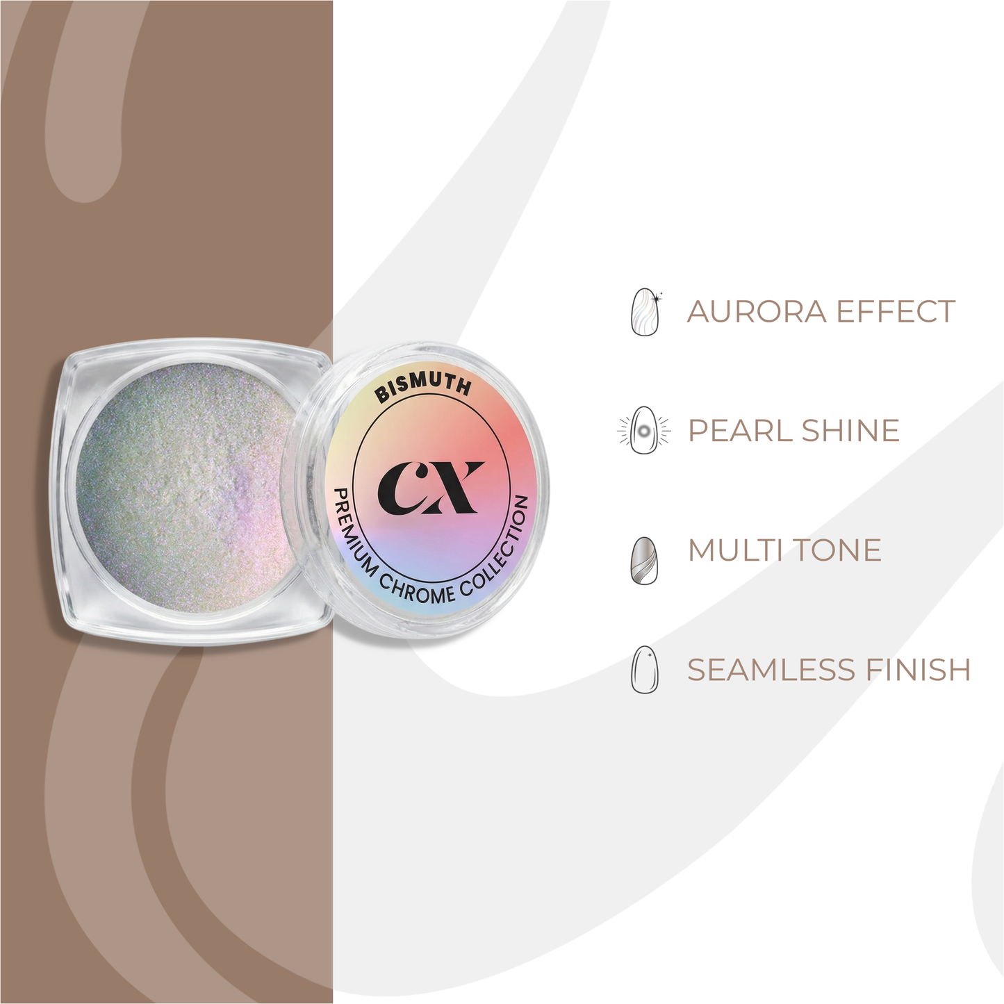 Bismuth Aurora Chrome Powder | DC - 019 - Calyx Nails India