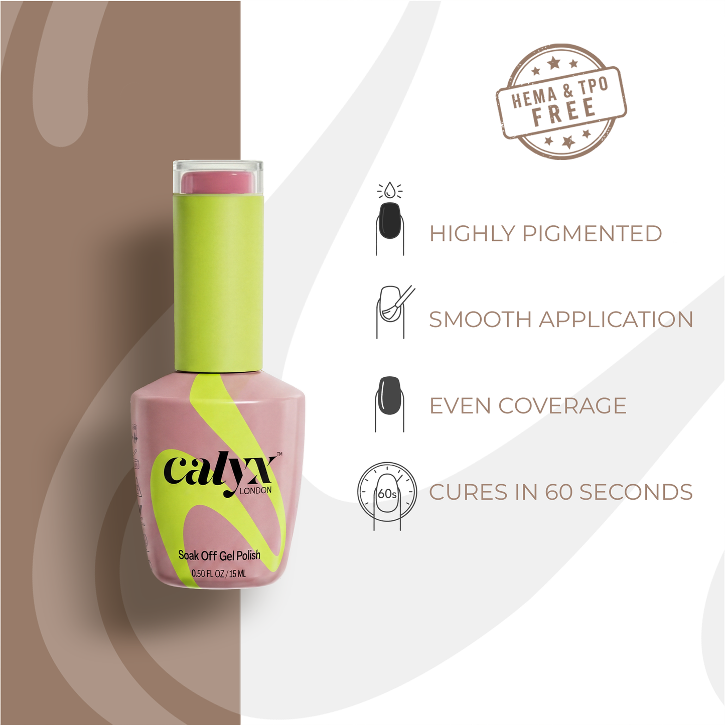 Blush viel Gel Polish | 001 | 15ml - Calyx Nails India
