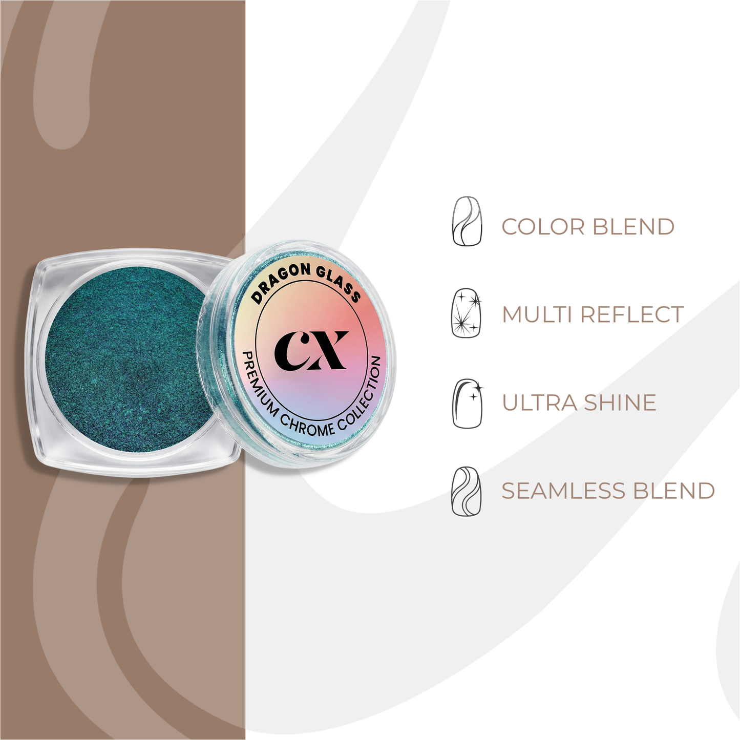 Dragon Glass Duo Chrome Powder | DC - 017