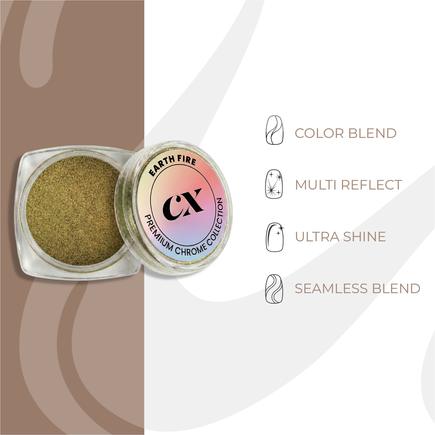 Earth Fire Duo Chrome Powder | DC - 013