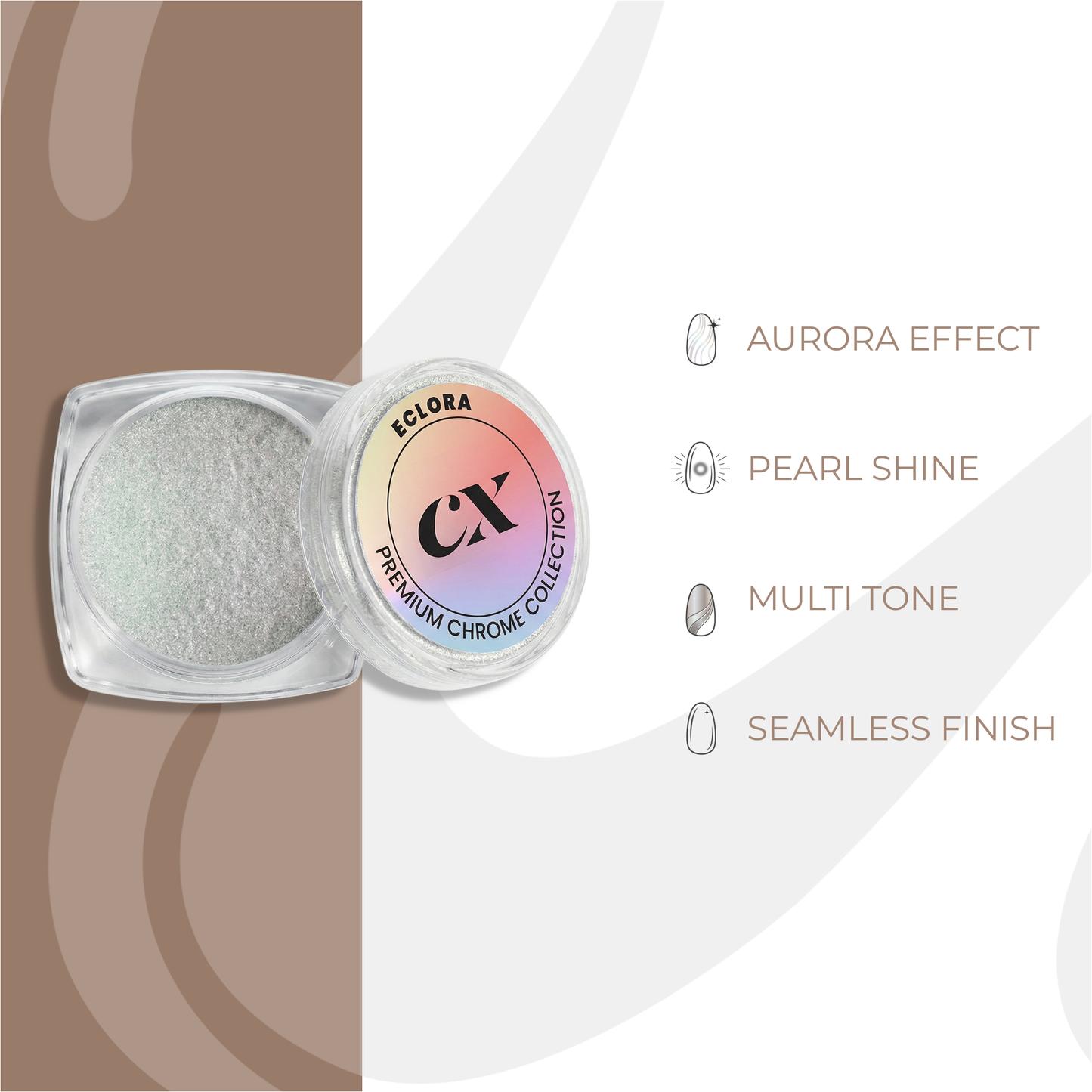 Eclora Aurora Chrome Powder | DC - 018