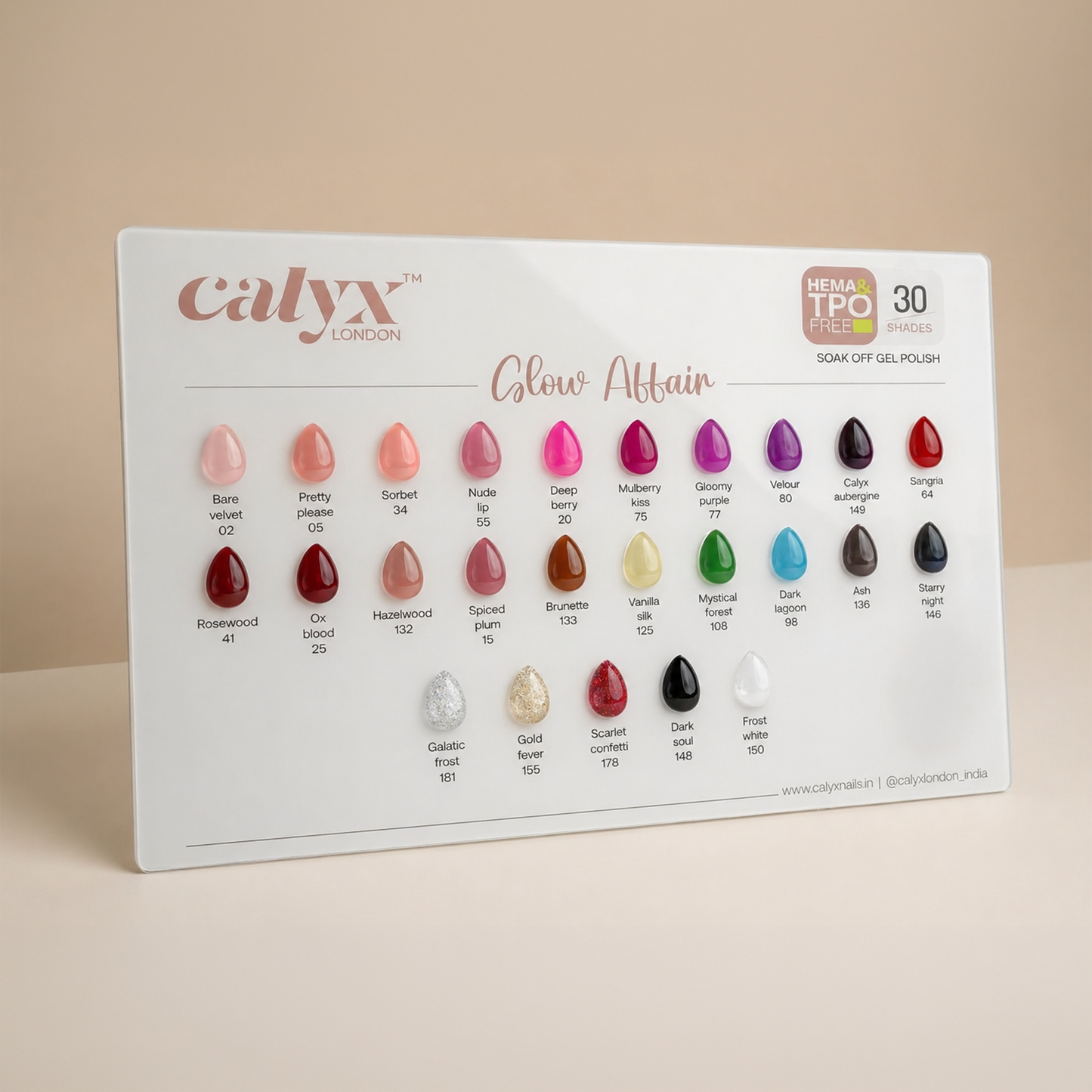 30 Shades Glow Affair Gel Polish Kit - Calyx Nails India