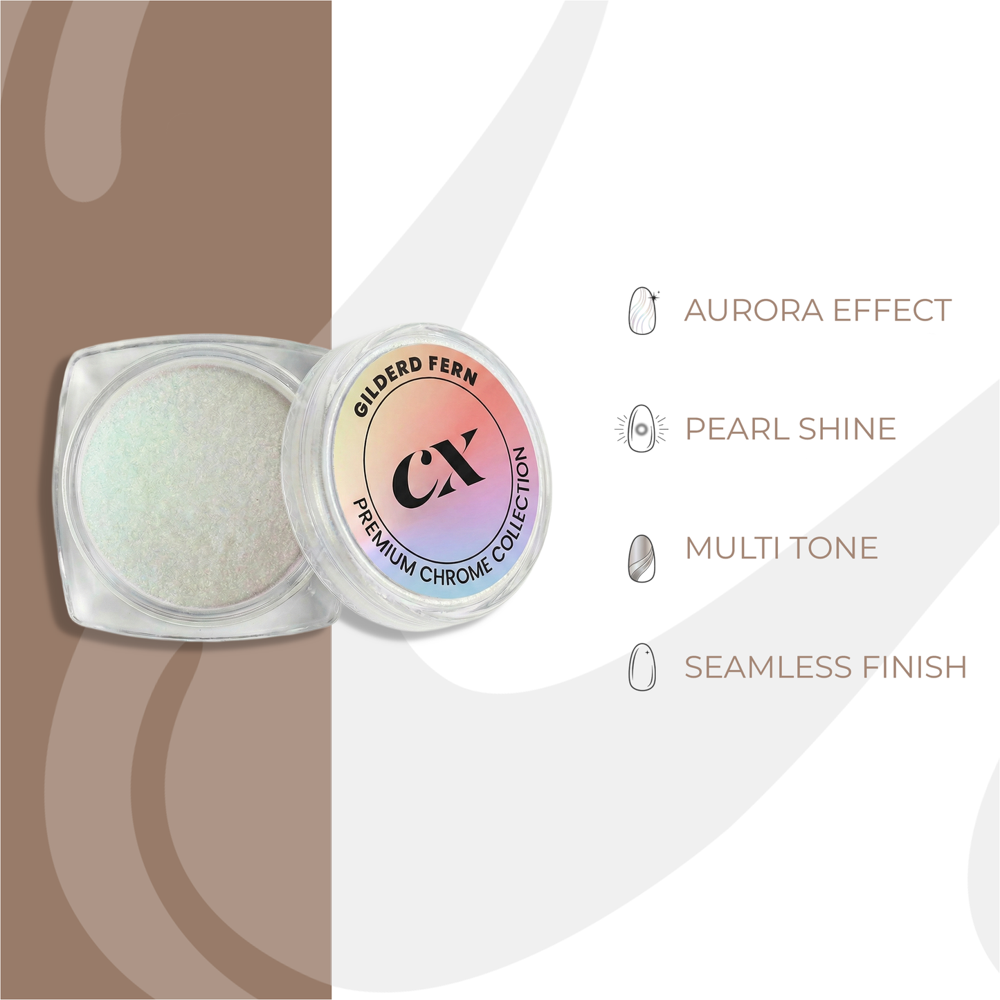 Gilderd Fern Aurora Chrome Powder | DC - 024