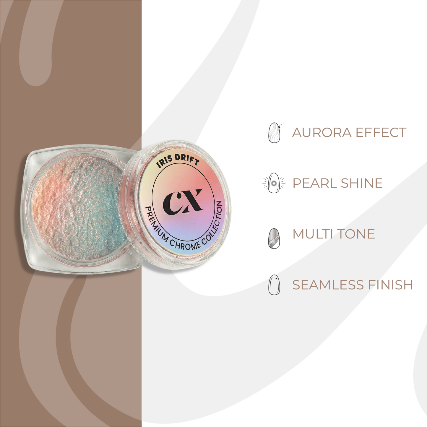 Iris Drift Aurora Chrome Powder | DC - 021