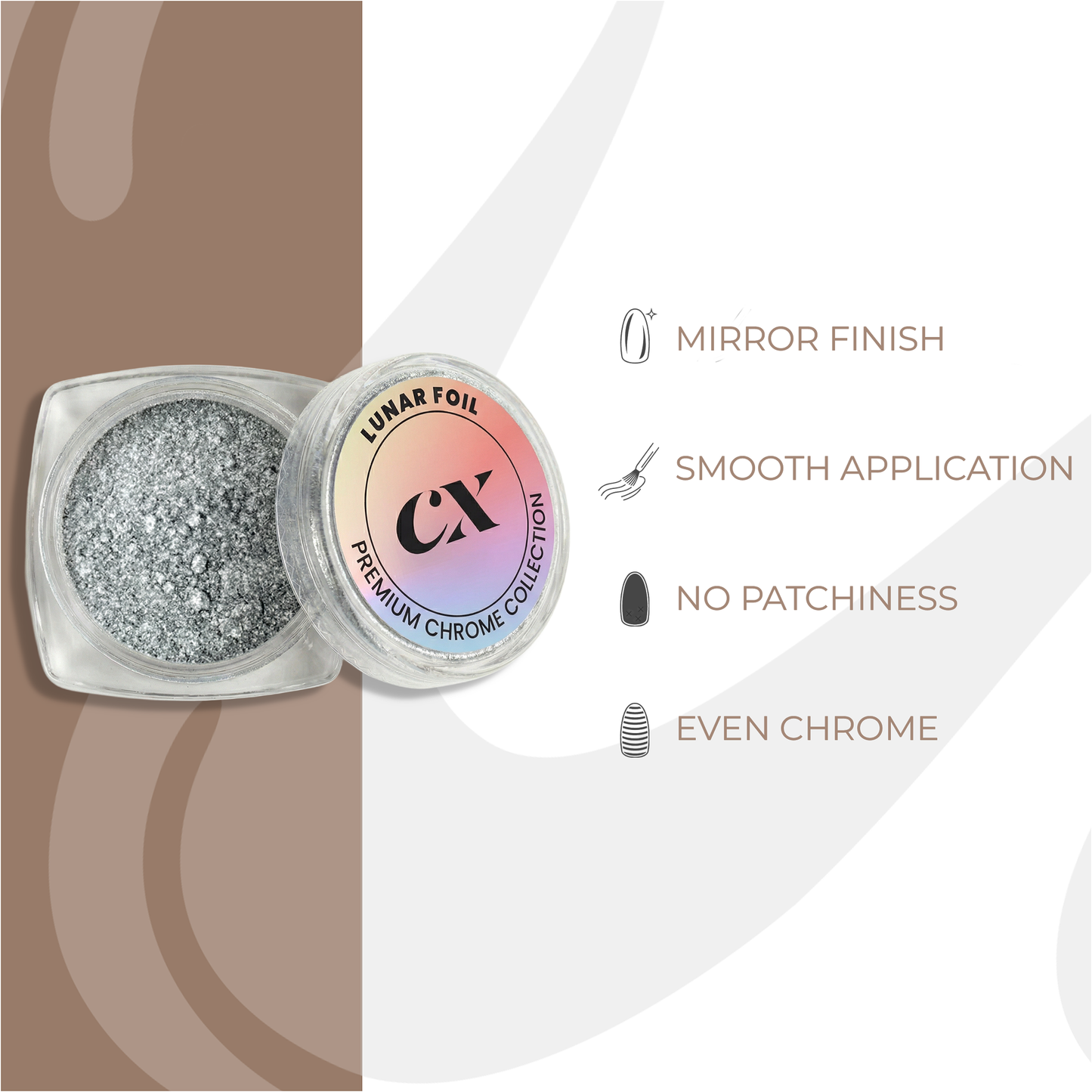 Lunar Foil Chrome Powder | CR - 001