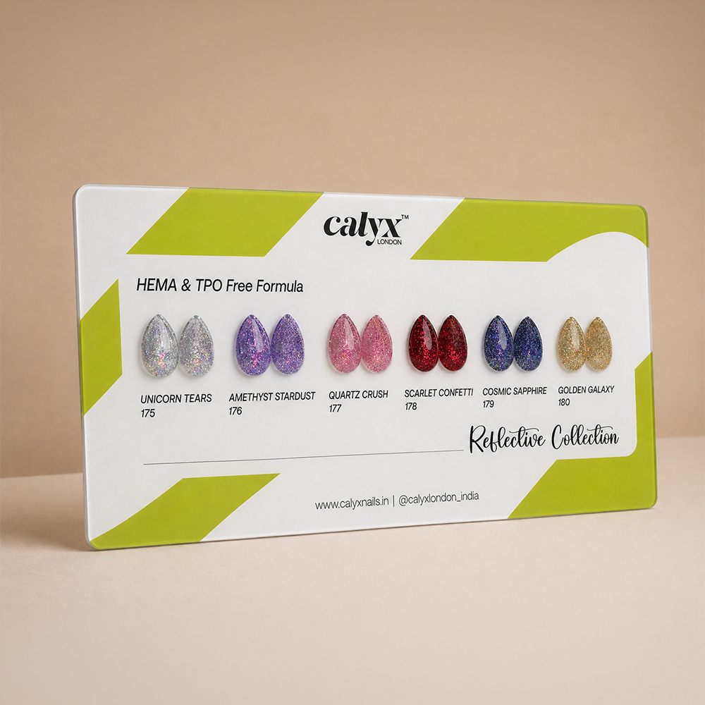 6 Shades Reflective Collection Gel Polish Kit - Calyx Nails India