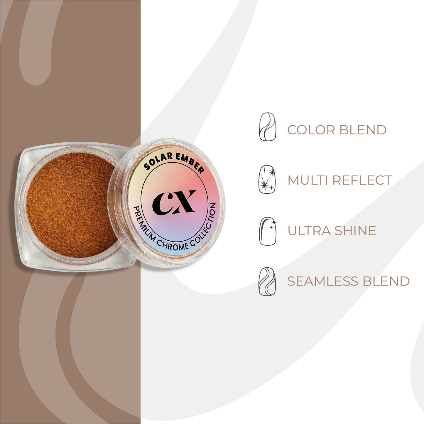 Solar Ember Duo Chrome Powder | DC - 012