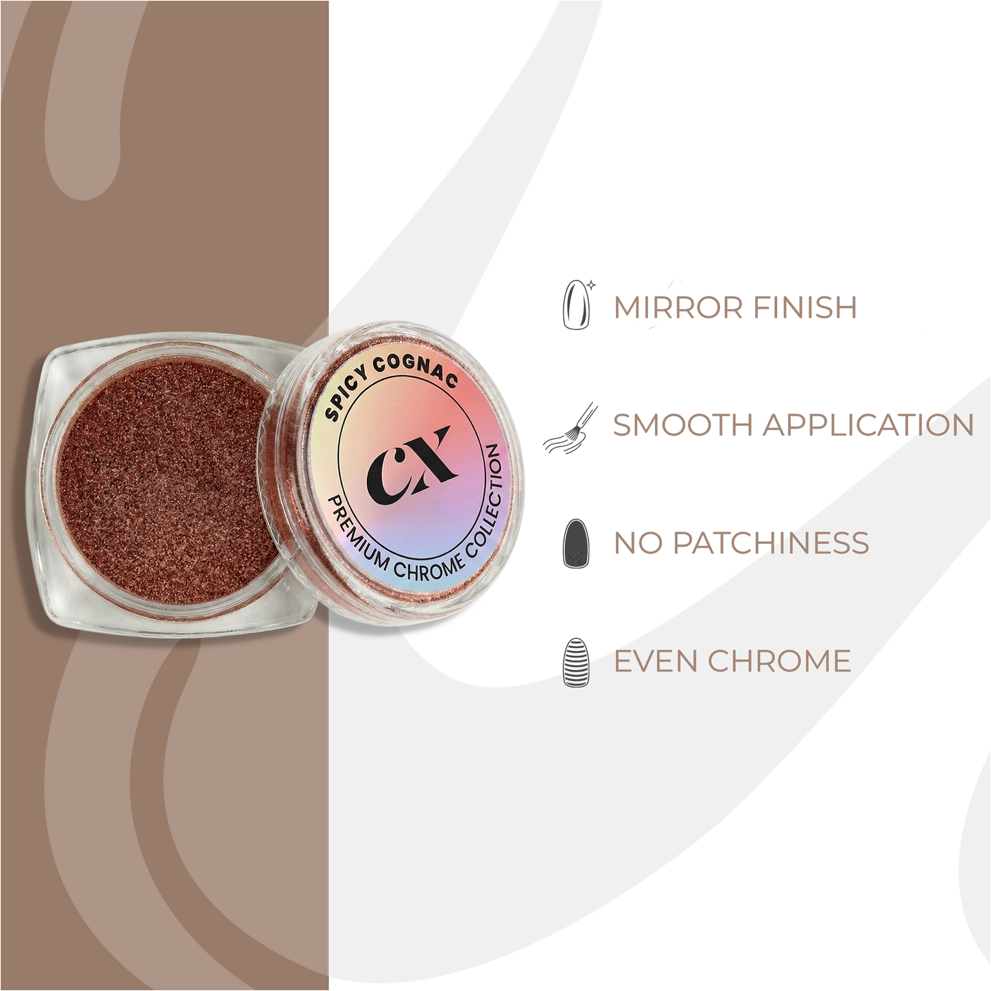 Spicy Cognac Chrome Powder | DC - 011