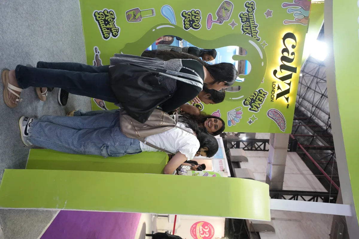 Calyx gel nail polish event booth India