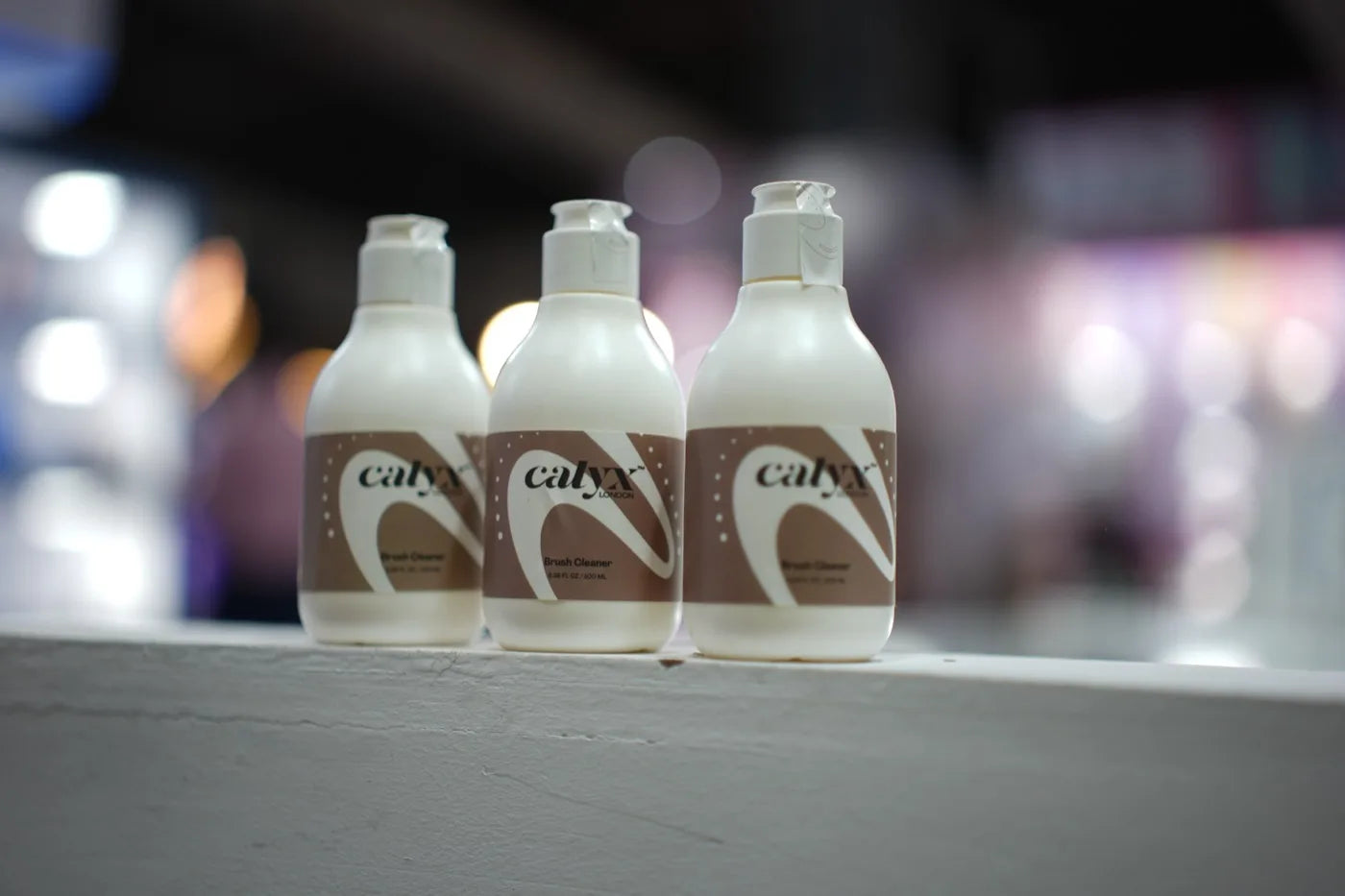 Calyx nail brush cleaner and professional nail care