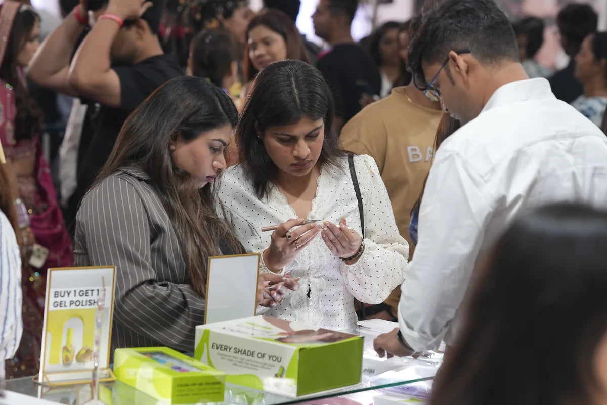 Calyx Nails India event product range