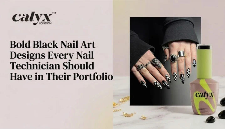 Bold Black Nail Art Designs Every Nail Technician Should Have in Their Portfolio - Calyx Nai...