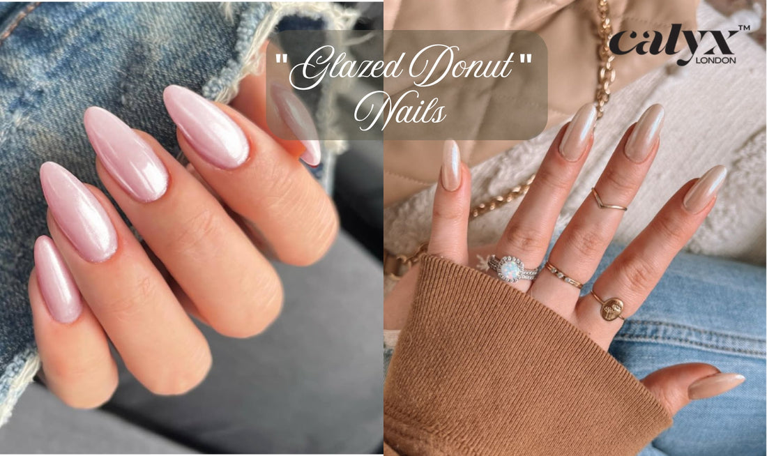“Glazed Donut” Nails: the “Vanilla Bean” and “Strawberry Glaze” Nail Trend - Calyx Nails India