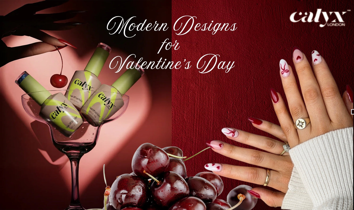 Modern Valentine’s Day Nail Designs