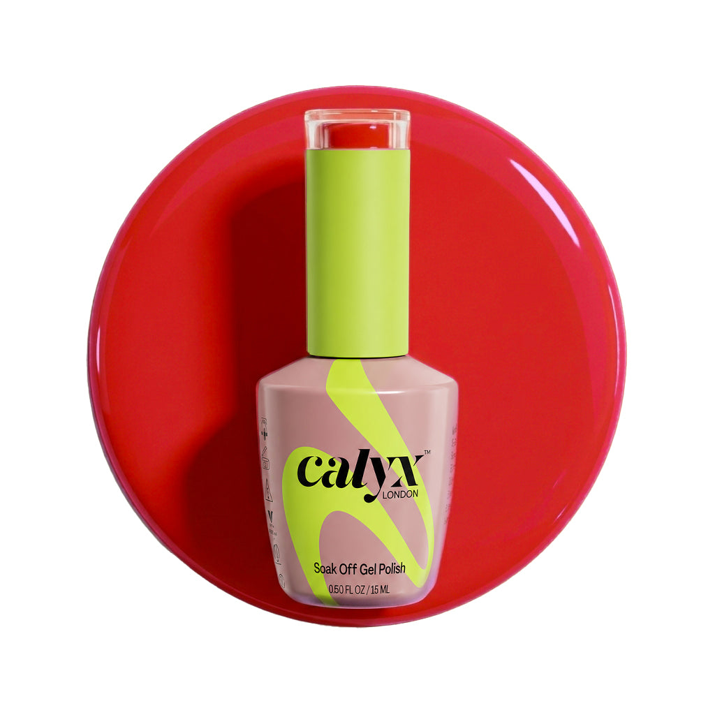 Fiery red Gel Polish | 062 | 15ml - Calyx Nails India