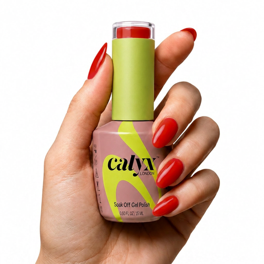 Fiery red Gel Polish | 062 | 15ml - Calyx Nails India