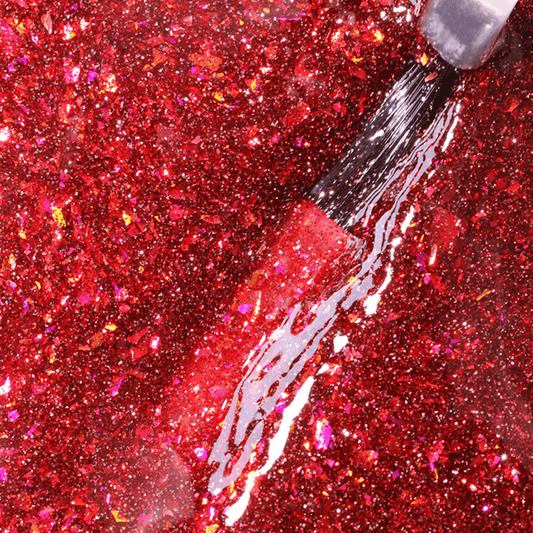 Scarlet Confetti Gel Polish | 178 | 15ml - Calyx Nails India