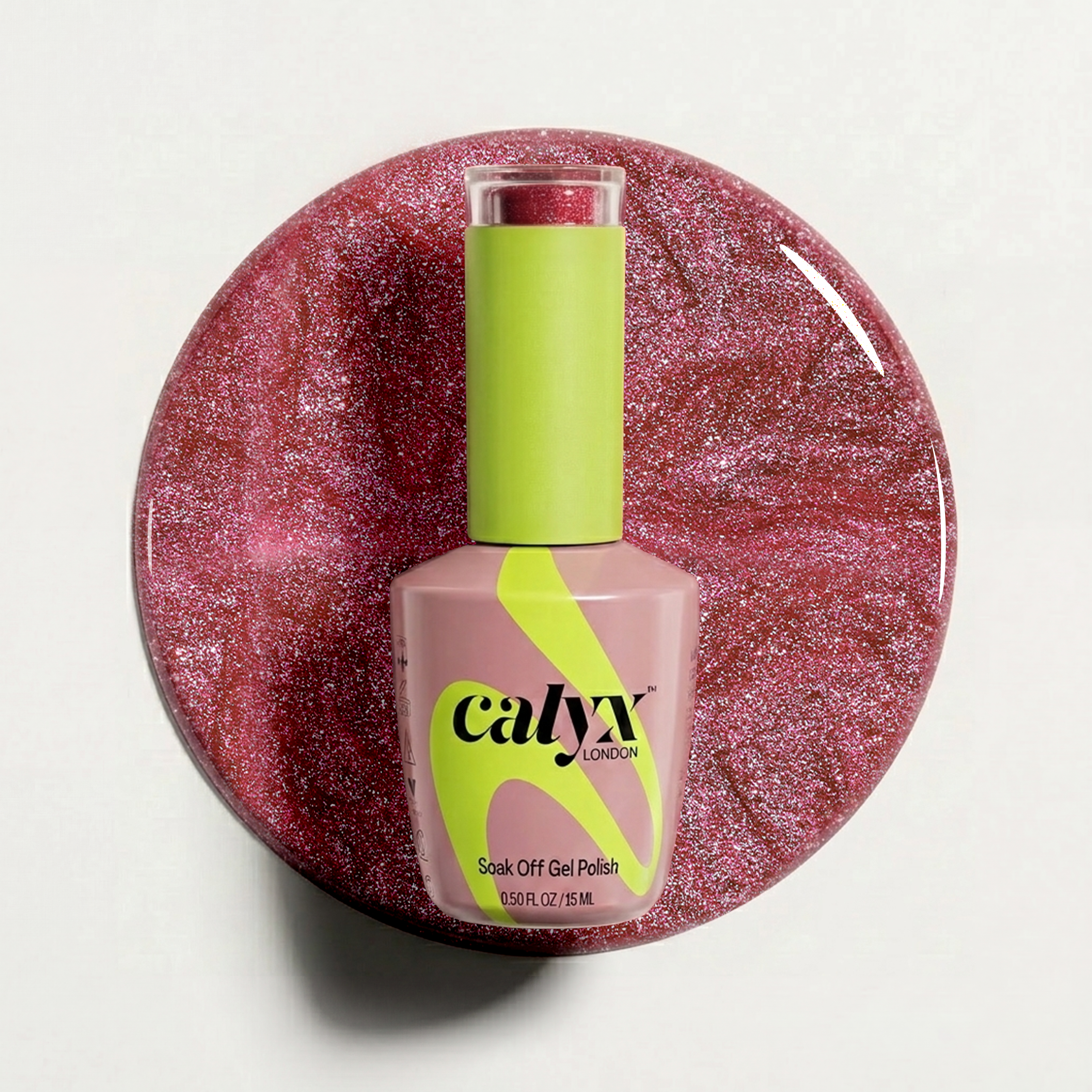 Pink Riviera Starfall Cat-Eye Gel Polish | 219 | 15ml - Calyx Nails India