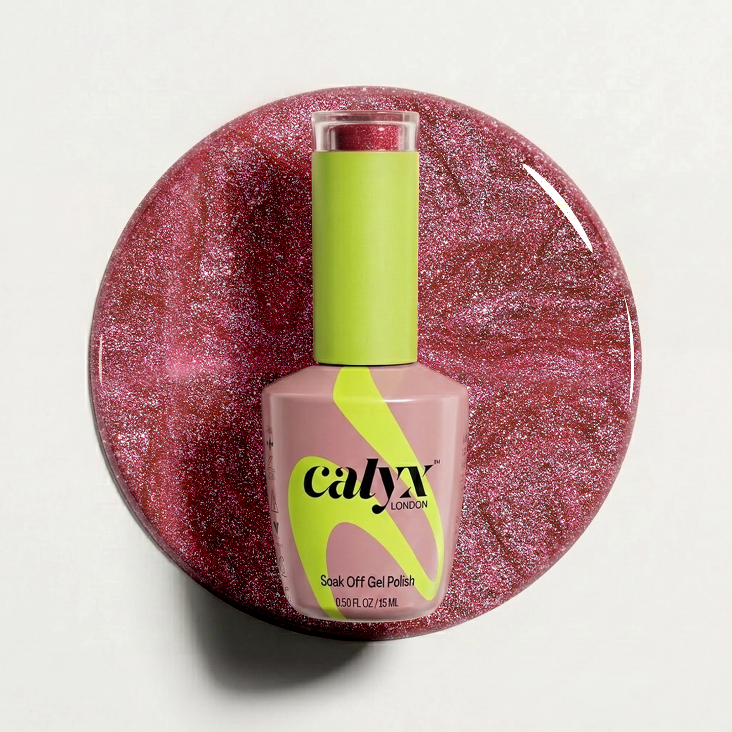 Pink Riviera Starfall Cat-Eye Gel Polish | 219 | 15ml - Calyx Nails India