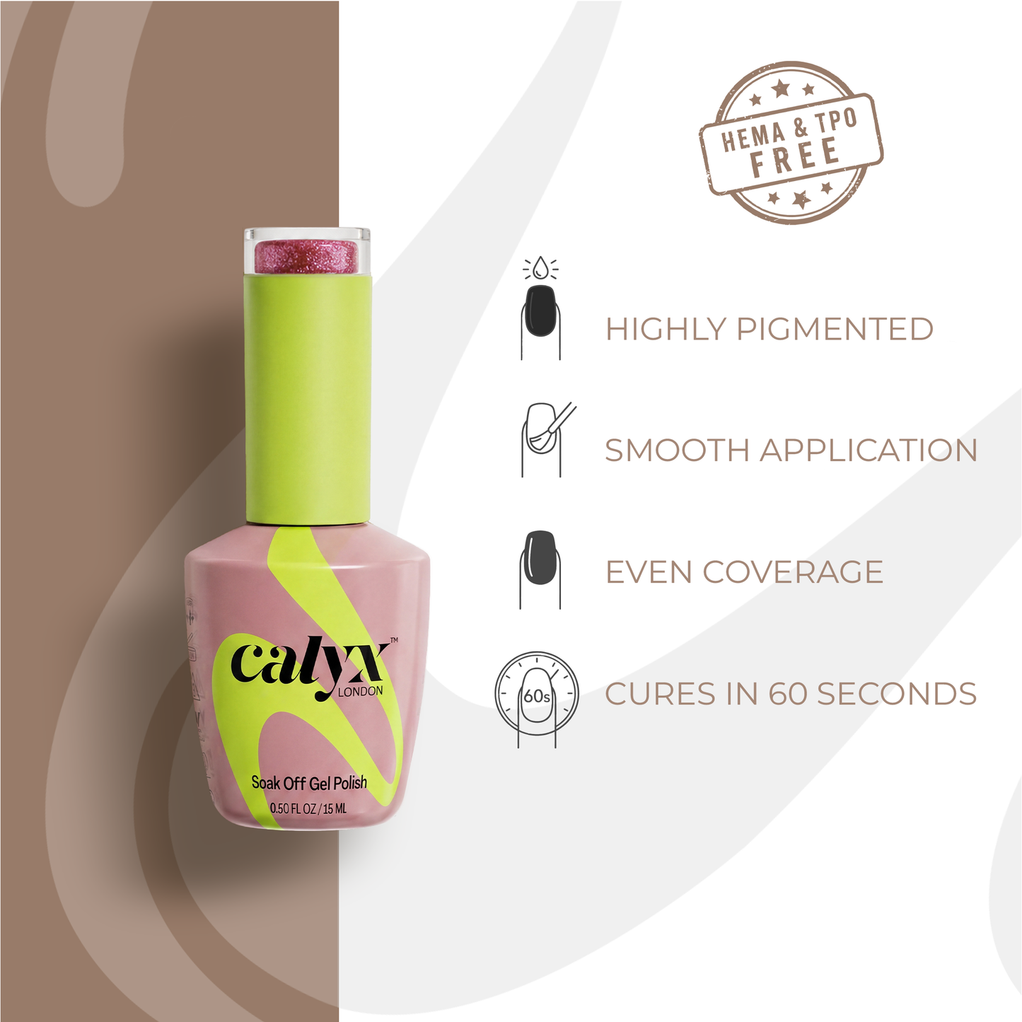 Pink Riviera Starfall Cat-Eye Gel Polish | 219 | 15ml - Calyx Nails India