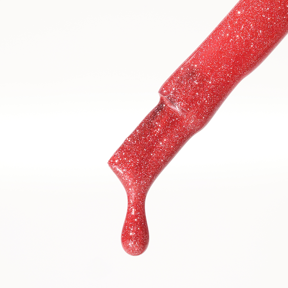 Red Obsession Starfall Cat-Eye Gel Polish | 221 | 15ml - Calyx Nails India