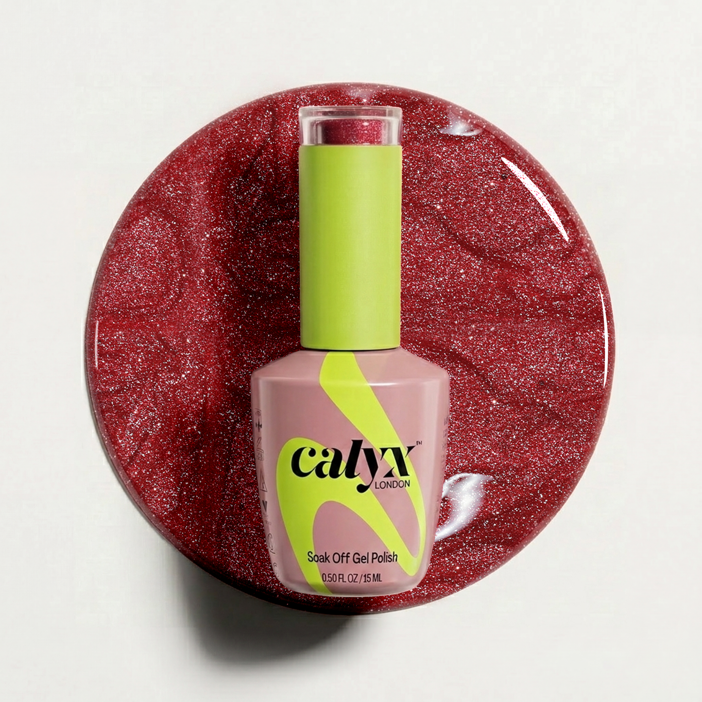 Red Obsession Starfall Cat-Eye Gel Polish | 221 | 15ml - Calyx Nails India