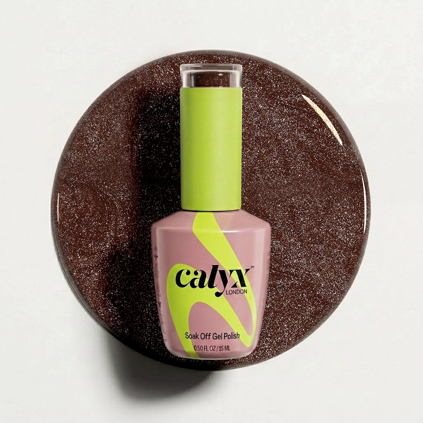 Dark Truffle Starfall Cat-Eye Gel Polish | 223 | 15ml - Calyx Nails India