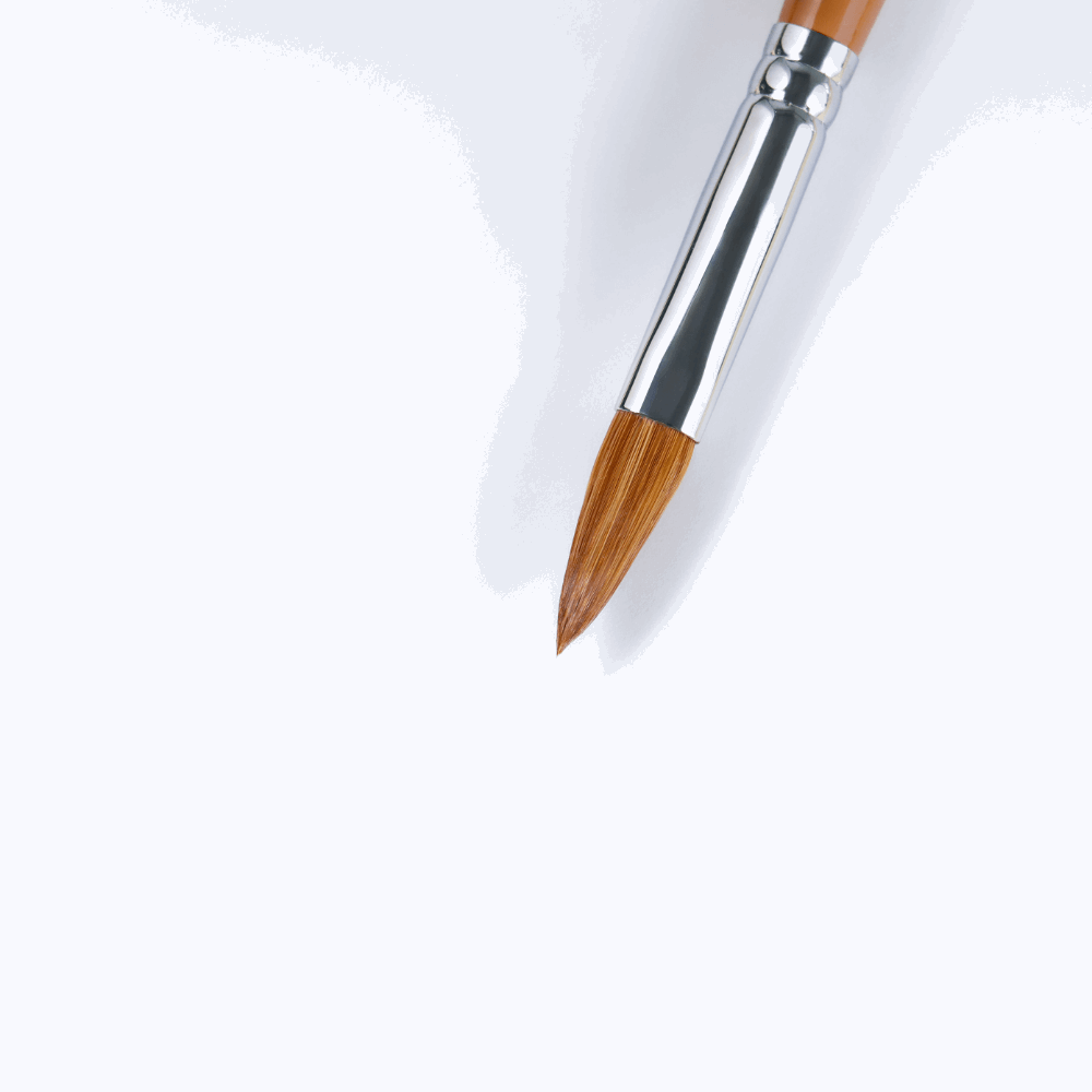 Acrylic Brush (wooden handle) - Calyx Nails India
