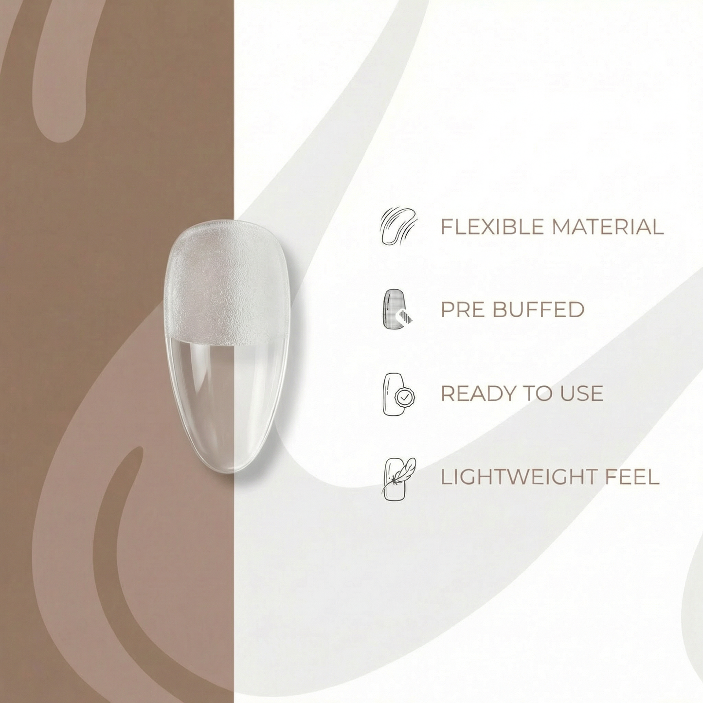 Soft Gel Tips - Almond - Calyx Nails India