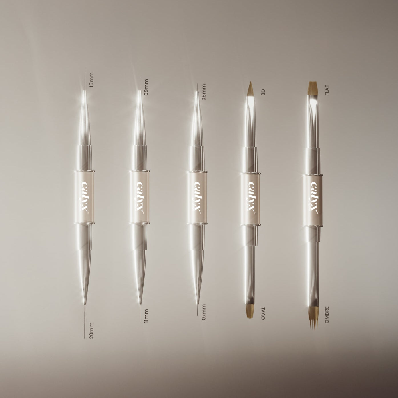 Nail Art Brush Set (5pcs) - Calyx Nails India