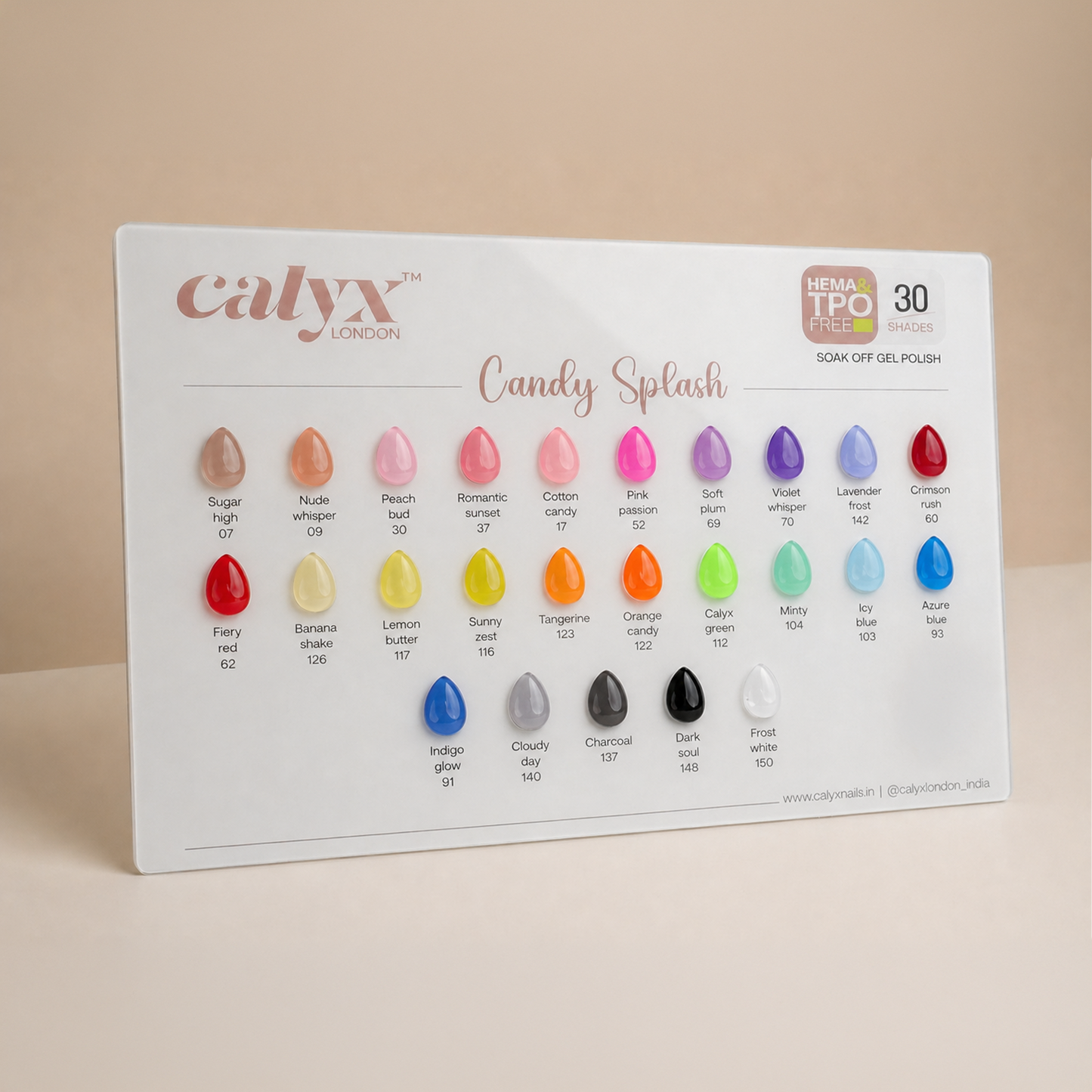 30 Shades Candy Splash Gel Polish Kit - Calyx Nails India