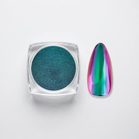 Dragon Glass Duo Chrome Powder | DC - 017 - Calyx Nails India