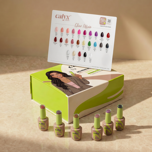 30 Shades Glow Affair Gel Polish Kit - Calyx Nails India