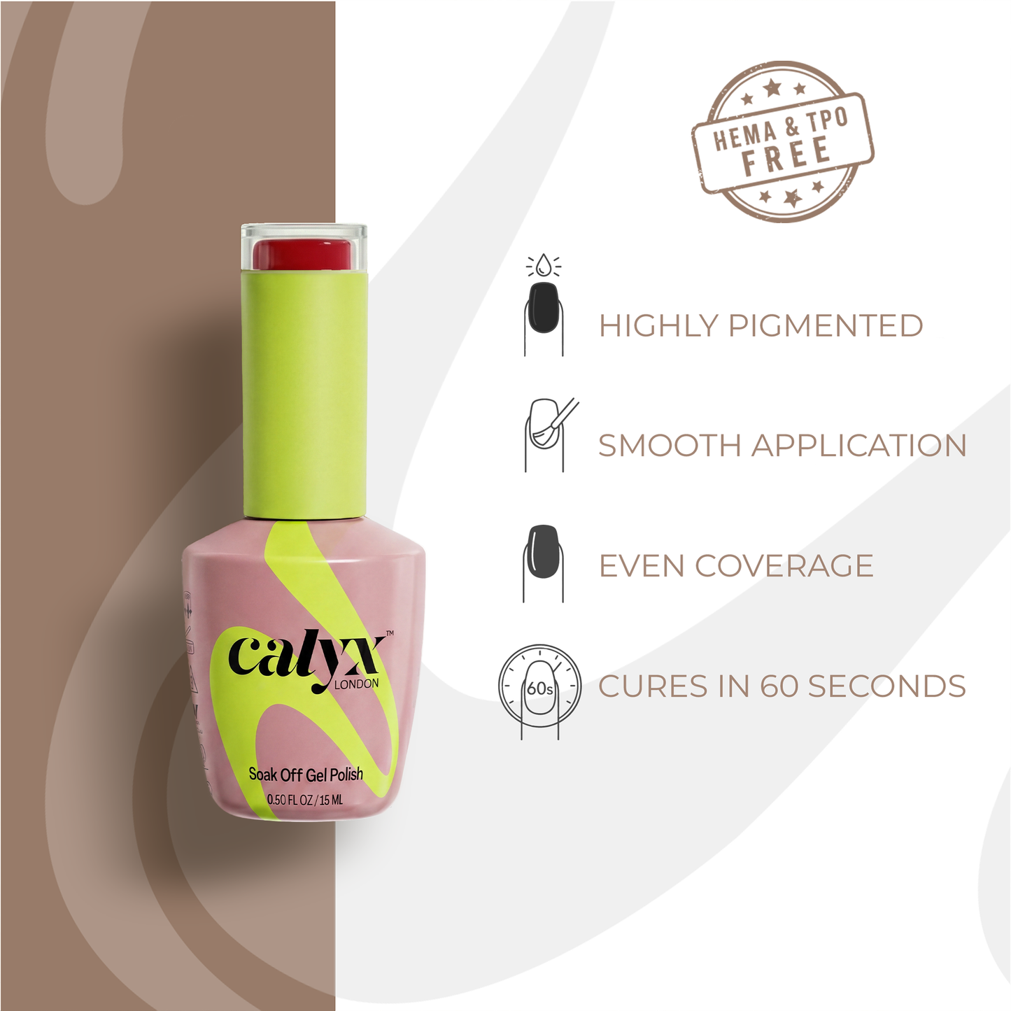 Hot Pink Gel Polish | 050 | 15ml - Calyx Nails India