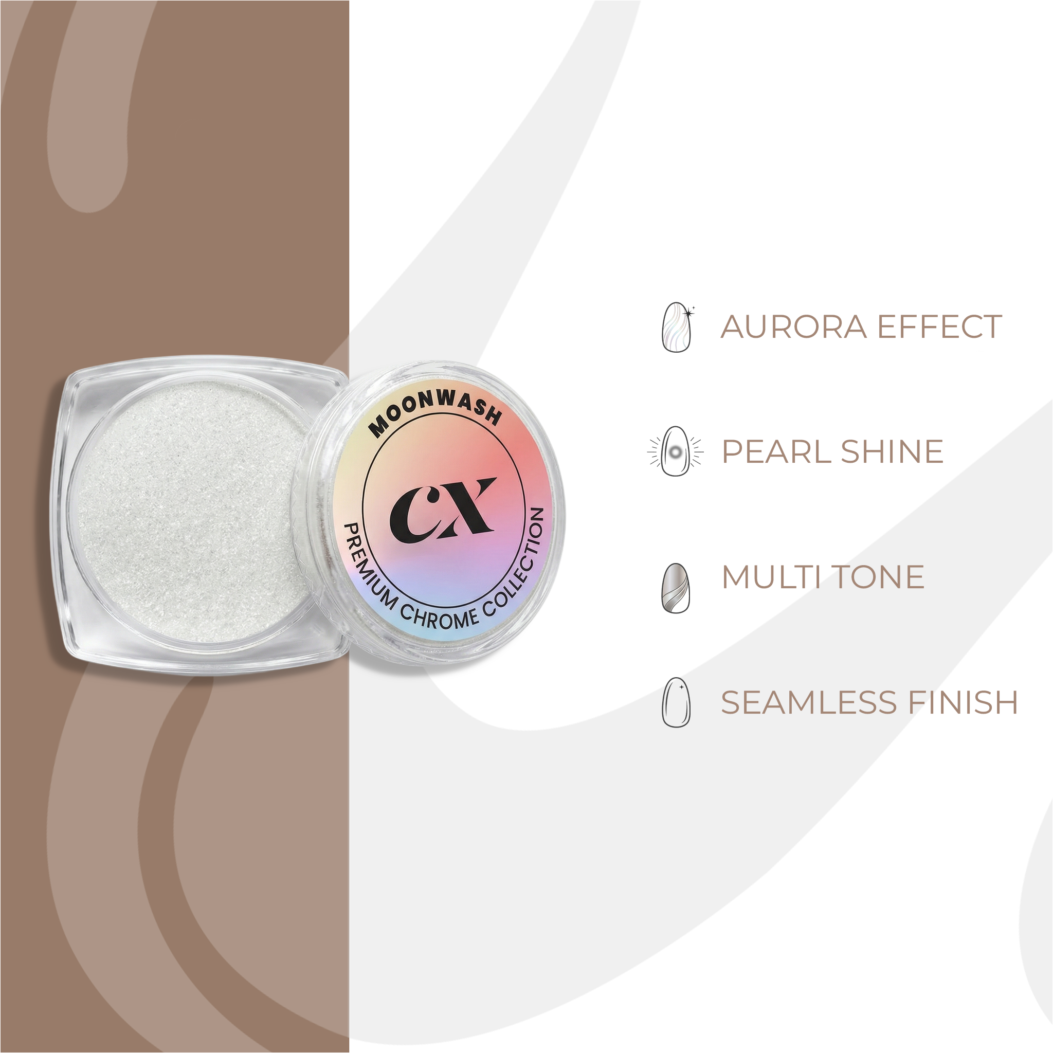 Moonwash Pearl chrome Powder | DC - 023 - Calyx Nails India