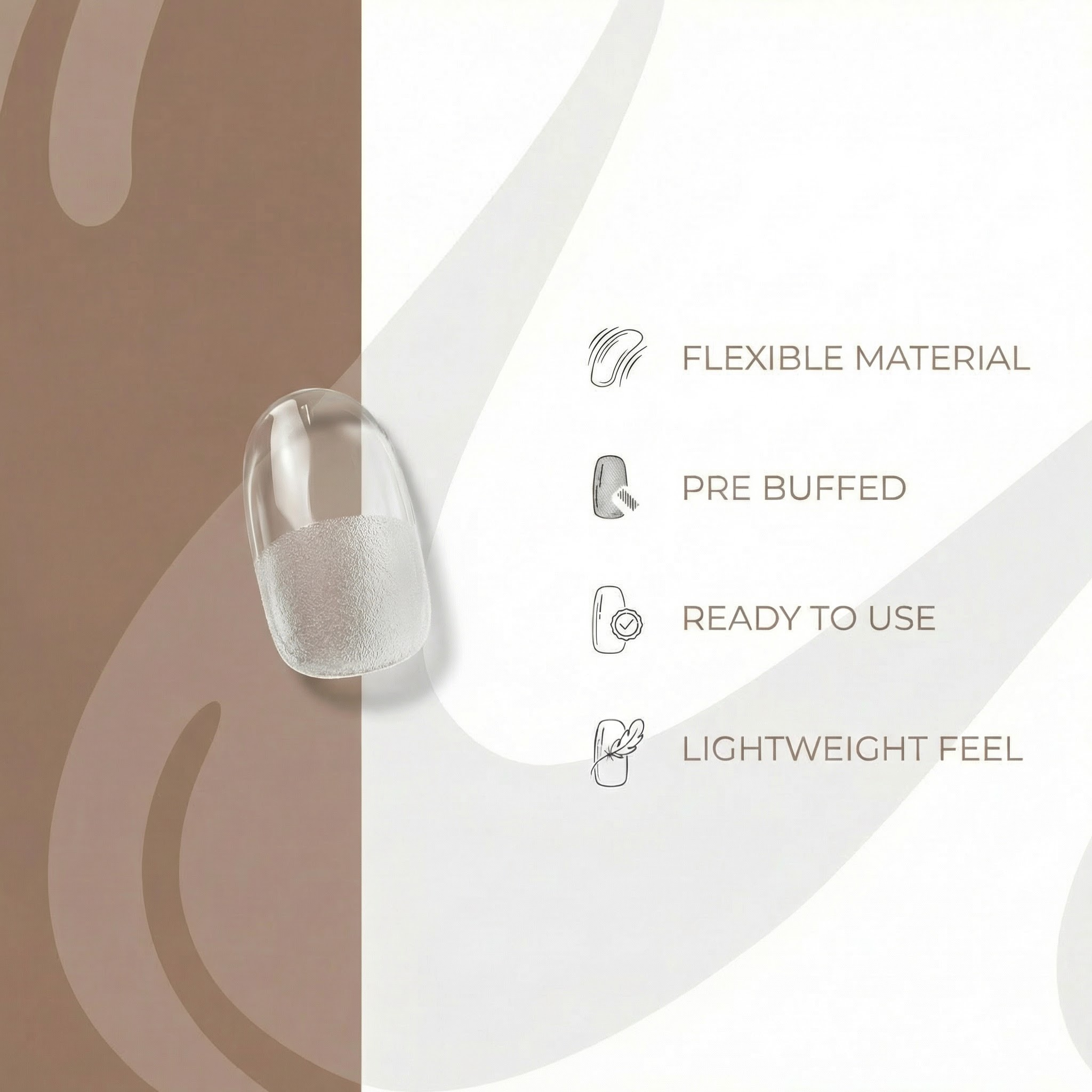 Soft Gel Tips - Oval - Calyx Nails India