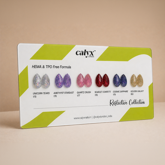 6 Shades Reflective Collection Gel Polish Kit - Calyx Nails India