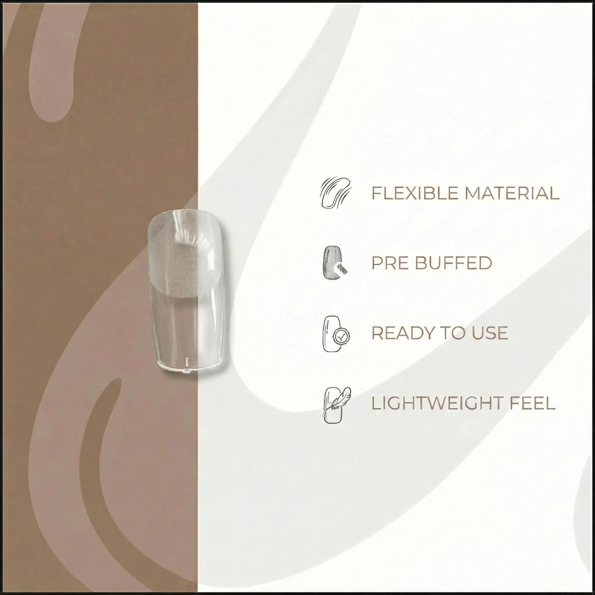Soft Gel Tips - Square - Calyx Nails India