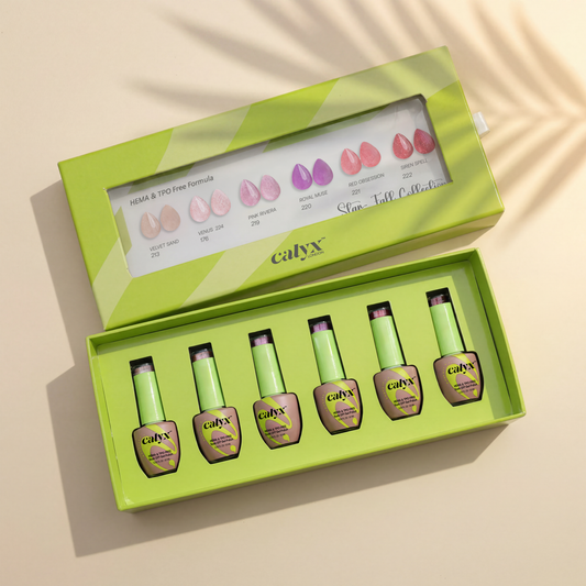 6 Shades Star-fall Cat-Eye Gel Polish Kit - Calyx Nails India