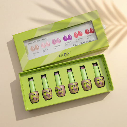 6 Shades Star-fall Cat-Eye Gel Polish Kit - Calyx Nails India