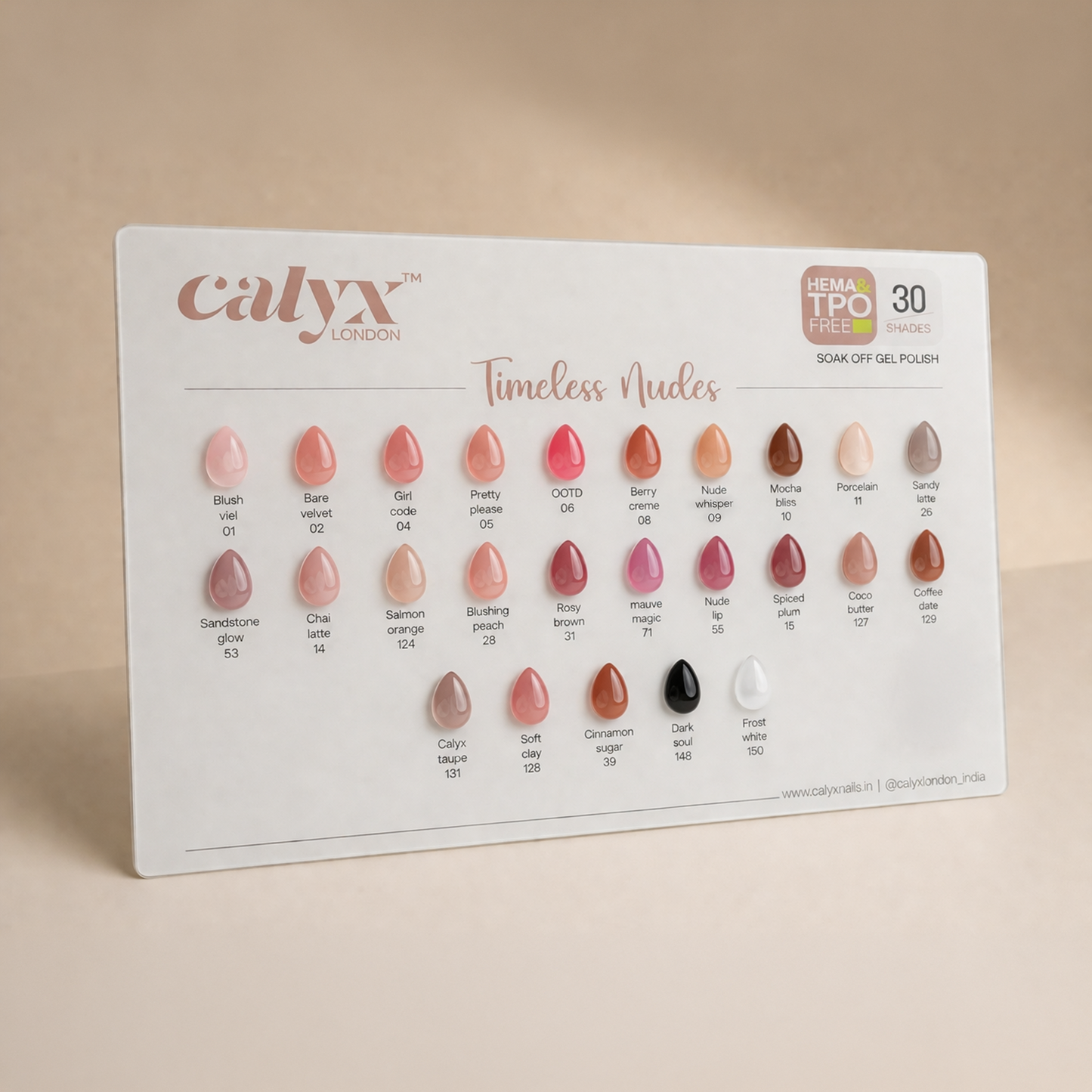 30 Shades Timeless Nudes Gel Polish Kit - Calyx Nails India