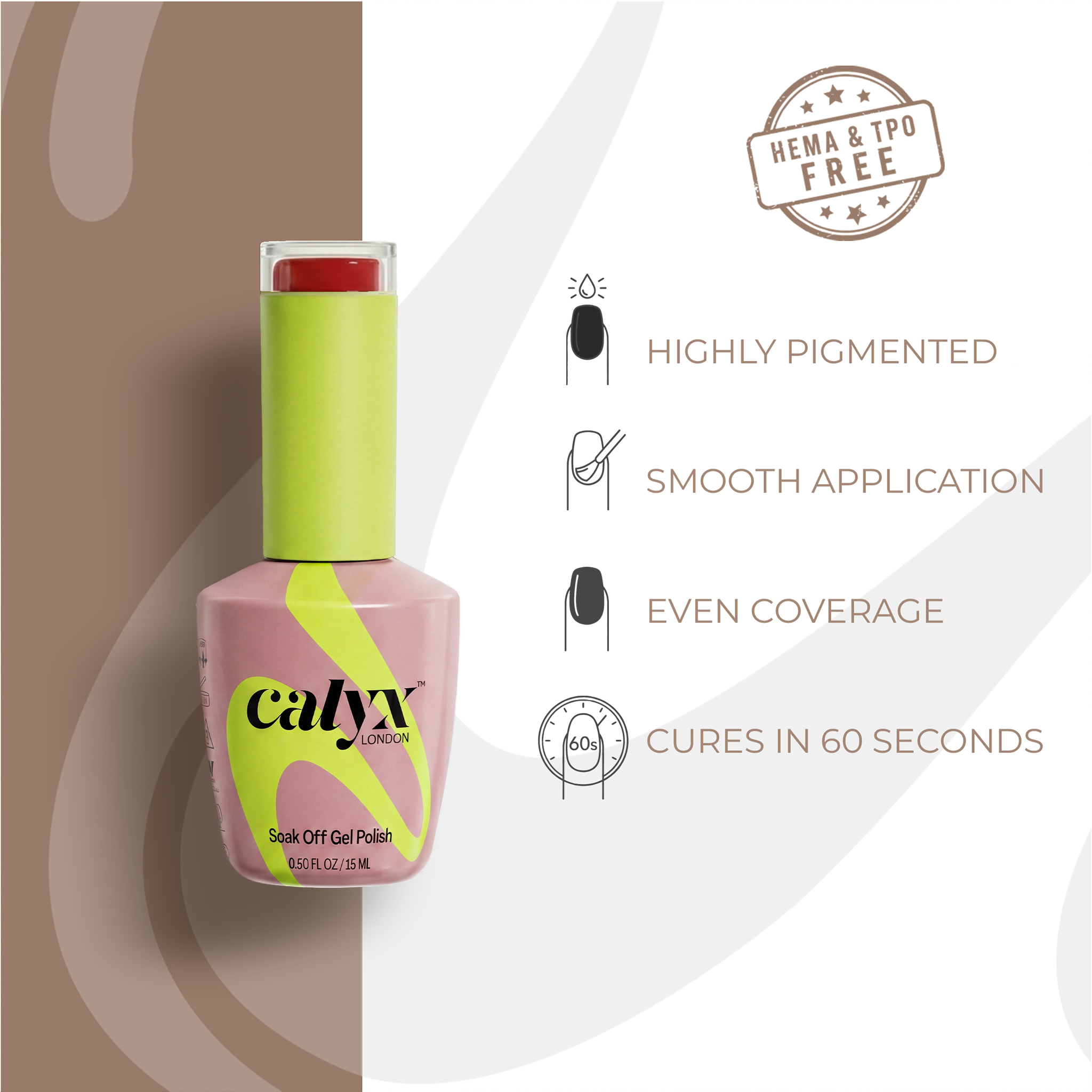 Carmine Gel Polish | 063 | 15ml - Calyx Nails India