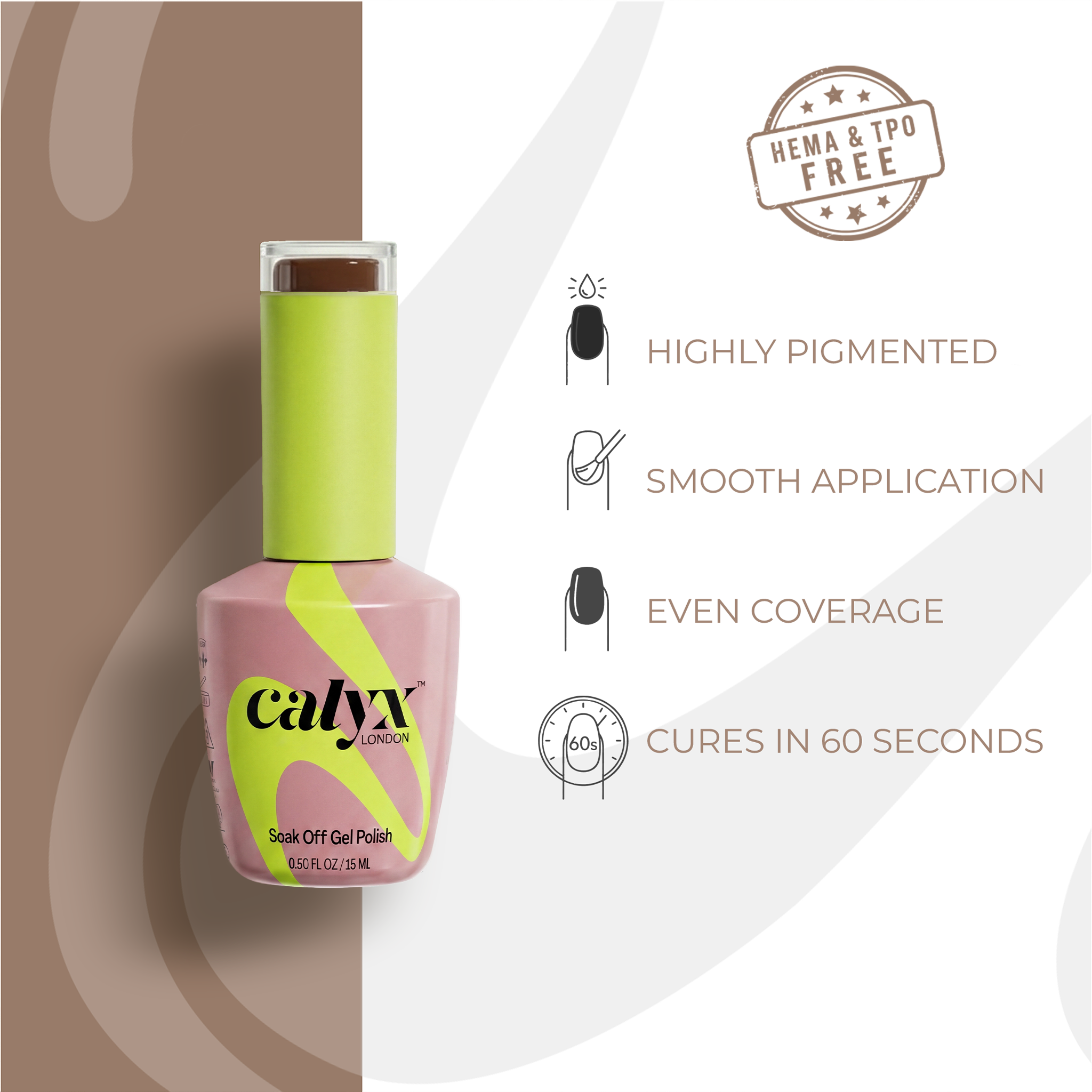 Mocha Bliss Gel Polish | 010 | 15ml - Calyx Nails India