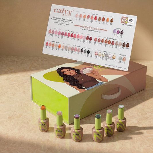 60 Shades Nude Icons Gel Polish Kit - Calyx Nails India