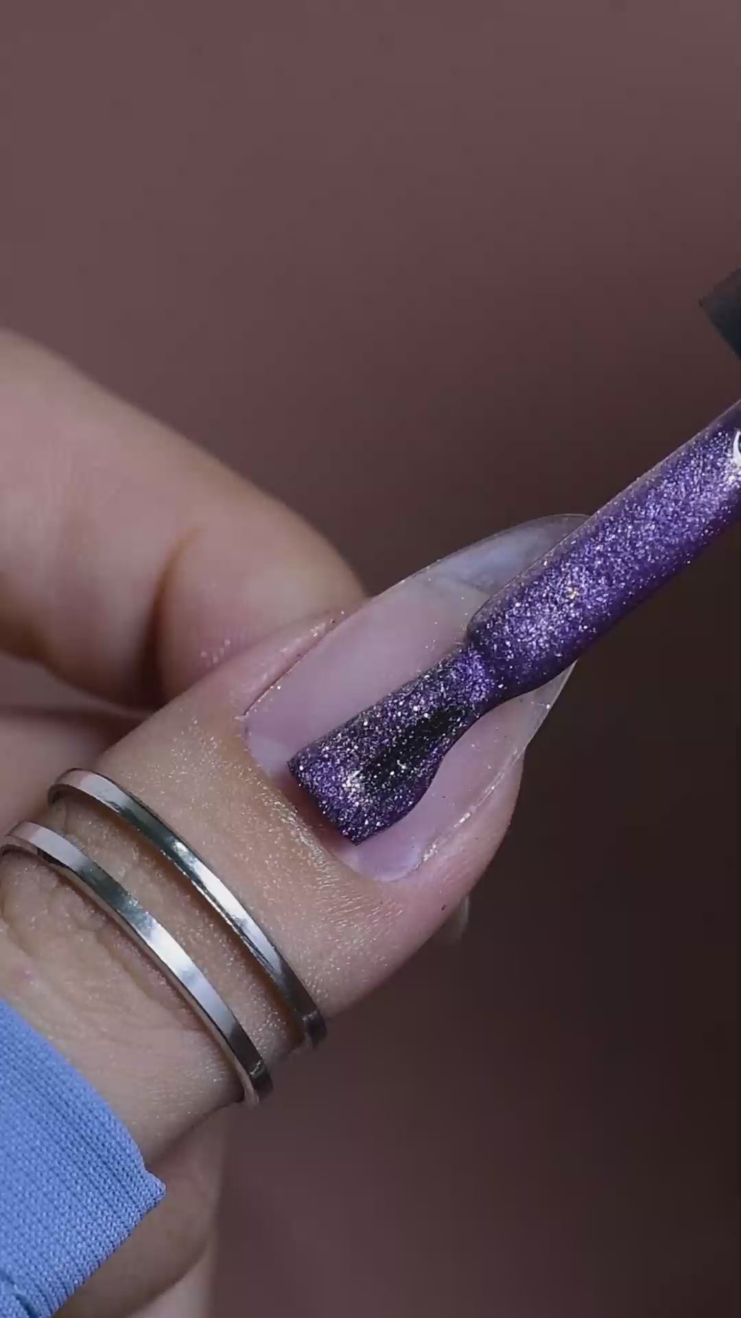 Mystic Mauve Cat Eye Gel Polish | 174 | 15ml - Calyx Nails India