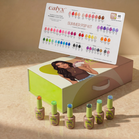 60 Shades Summer Pop Gel Polish Kit - Calyx Nails India